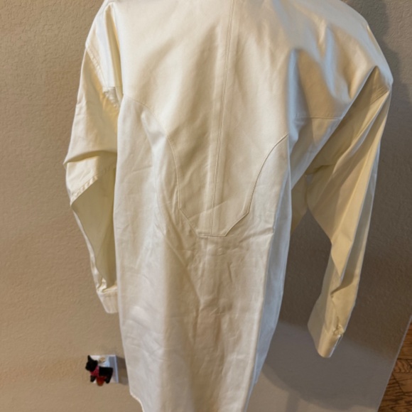 Men's Stubbs Western Wear Cream Long Sleeve Star Button High End Shirt - Picture 6 of 7